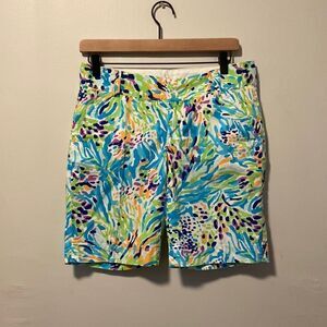 Lilly Pulitzer Multicolor Sea Soire The Chipper Bermuda Shorts Size 2
